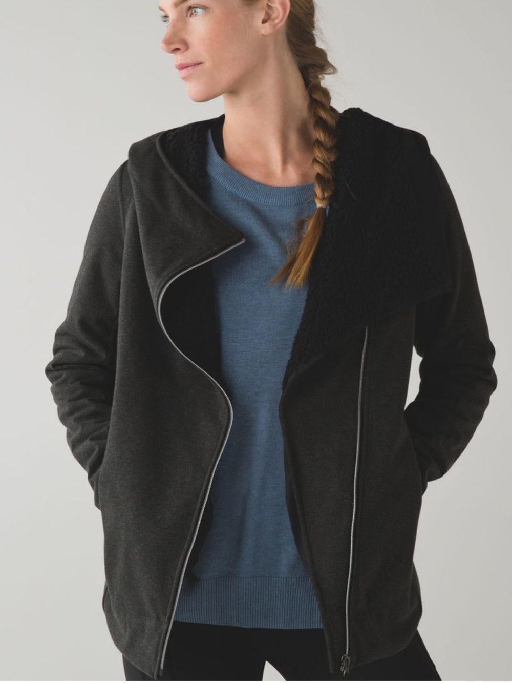 Lululemon Cozy Up Buttercup Jacket Gray Size 8